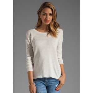 Vince Linen Pullover Scoop Neck Sweater Small